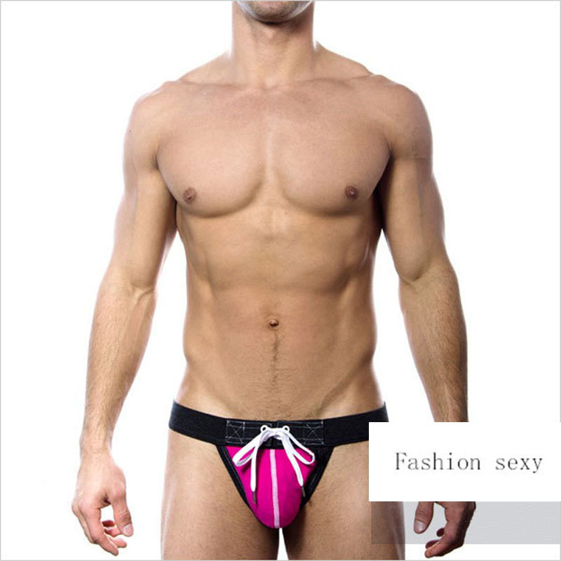 

New Mens Jockstraps Thongs G Strings Brand Sexy Men Underwear Gay Men Underwear Fashion Design Pouch 2 Pcs