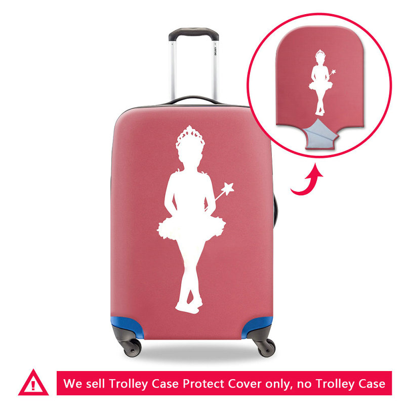 

Travel On Road Luggage Protective Cover For Women Dancing Ballet Girl Design Thick Elastic Protect Suitcase Covers For 18-32 Inch Trunk Case