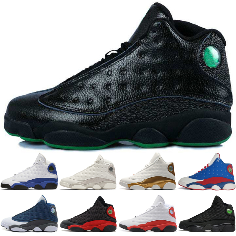 

New 13 13s Mens Basketball Shoes Phantom Chicago GS Hyper Royal Black Cat Flints Bred Brown Love Respect Black men sport sneakers women, #18 wheat