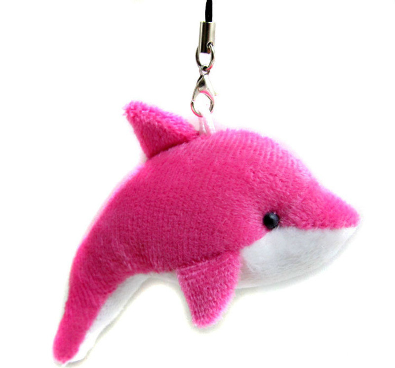 plush dolphin keychain