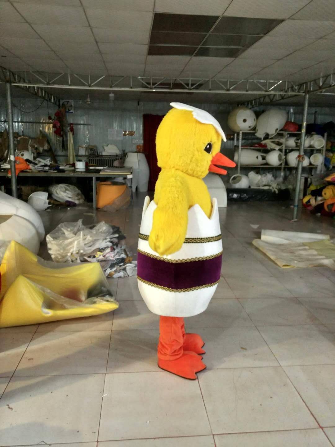 

high quality Real Pictures Deluxe Yellow Zouji mascot costume Adult Size free shipping