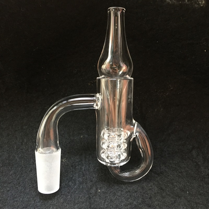 

Diamond knot Loop Recycler Banger dab Nail With Gear Insert Carb Cap Quartz Banger Nail 10mm 14mm Male Female for oil dab rig