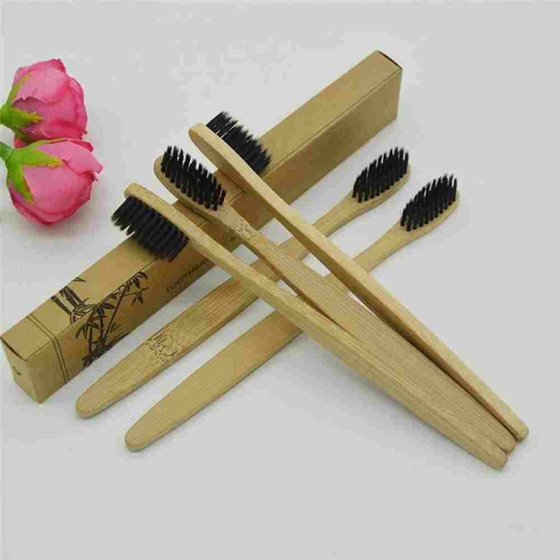 Toothbrush Personal Health Environmental Bamboo Toothbrush Oral Care Teeth Medium Eco friendly Soft Brushes Teeth Nylon wood Whitening-image-429214496