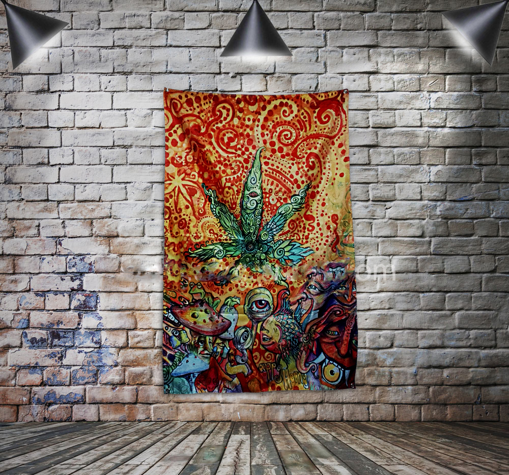 

Music Rock Band Flag Banner Polyester 144* 96cm Hang on the wall 4 grommets Custom Flag indoor Decoration Bob Marley Colorful