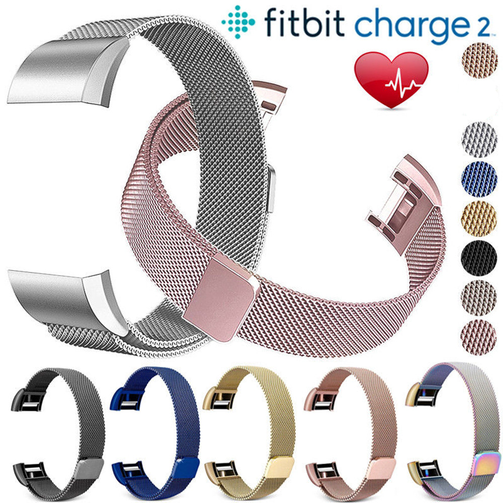 

Milanese Loop Strap for Fitbit Charge 2 Band Replacement Wristband Link Bracelet Stainless Steel Band for fitbit charge2