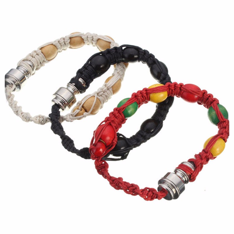 

Bracelet bead smoking pipe for tobacco wristband discreet sneak a toke click Wooden Wristband Pipe Discreet Wrist Tobacco Sneak Vape Rope C