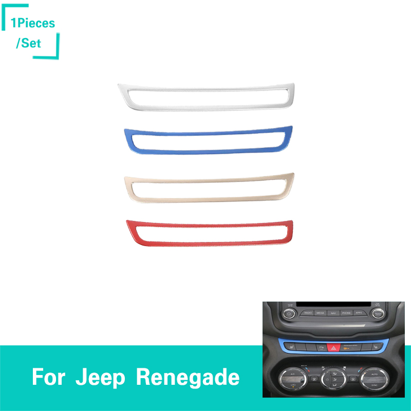 

Emergency Light Switch Decoration Ring Car Interior Accessories New Arrival High Quality For Jeep Renegade 2015-2016