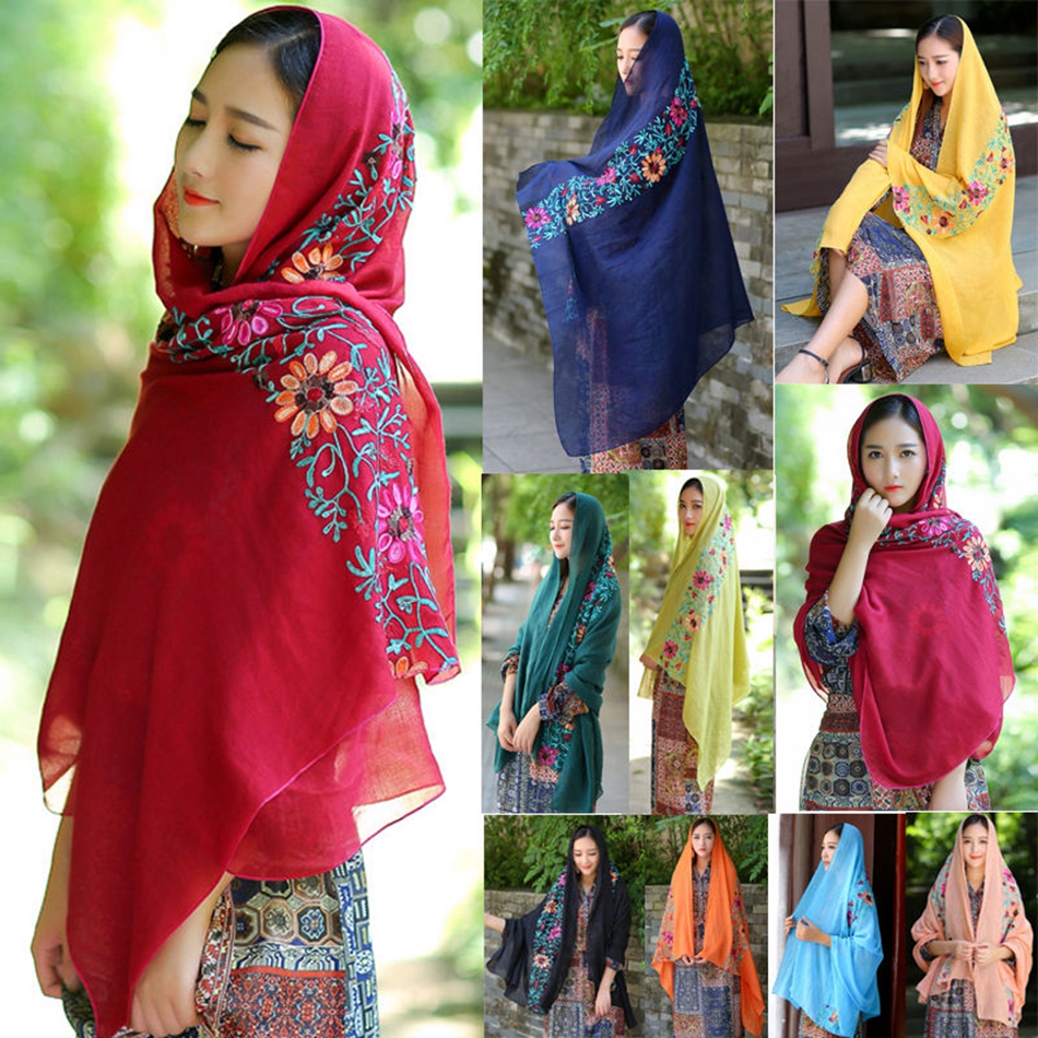 Donna Sciarpa in Chiffon Hijab Alta Qualità Elegante Sarong Scialle Avvolgere plai
