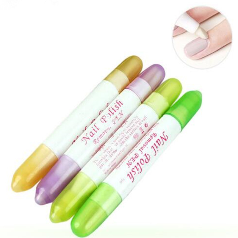Perssonal Nail Gel Polish Removal Pen 4 Spare Nibs Manicure Removal Erase Pen Nail Polish Cleanser Remover Tools D025-image-416006543