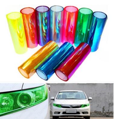 

30cm * 1m automotive lamp chameleon colorful film transparent film, Multicolor