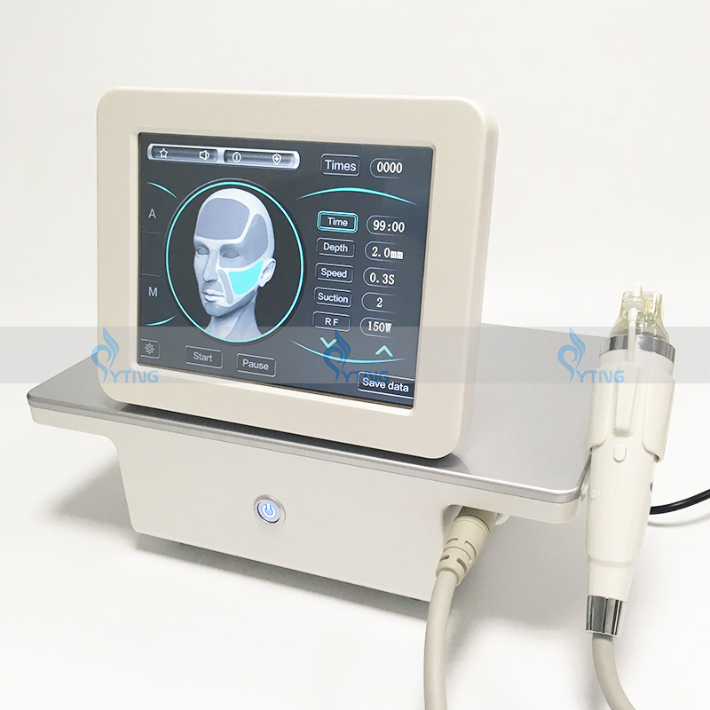 

Golden Fractional RF Microneedle Radio Frequency Acne Removal Wrinkle Scar Remover Face Care Micro Needle Beauty Machine with 4 Needles