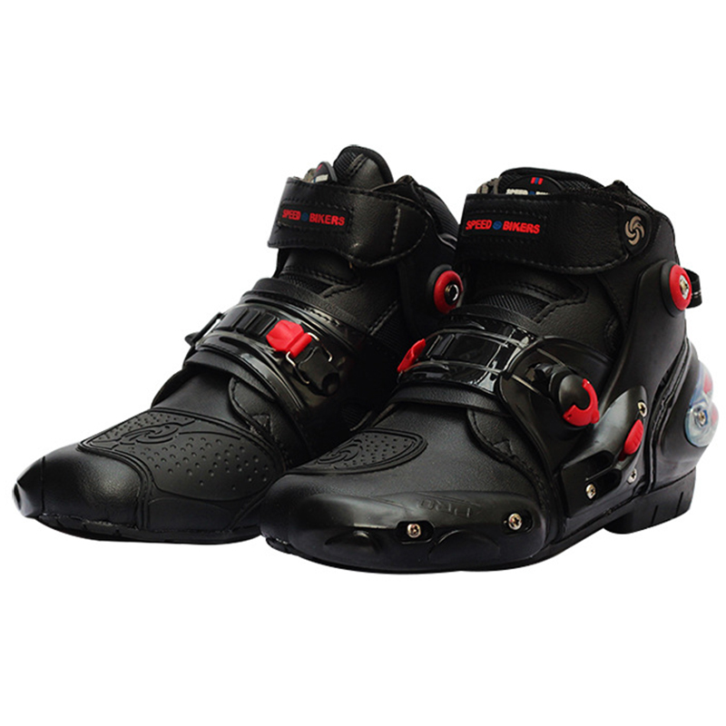 

Riding Tribe Motorcycle Ankle Boots Anti-skid Racing Protective Shoes Motocross Motobike Off-Road Moto Boot Foot Protector A9001
