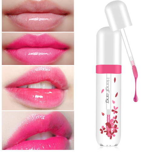 

Wholesale-Latest Arrival Fashion Lips Make Up Waterproof Long Lasting Lip Gloss Tint Change Color Baby Lips Transparent Flower Jelly Lipstic