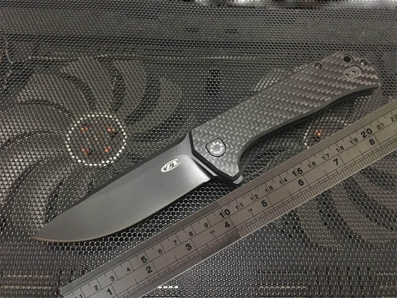 

ZT0804 folding knives D2 knife flipper knife Carbon Fiber handle Camping Hunting Survival Gear Knife Kitchen dinner cutter