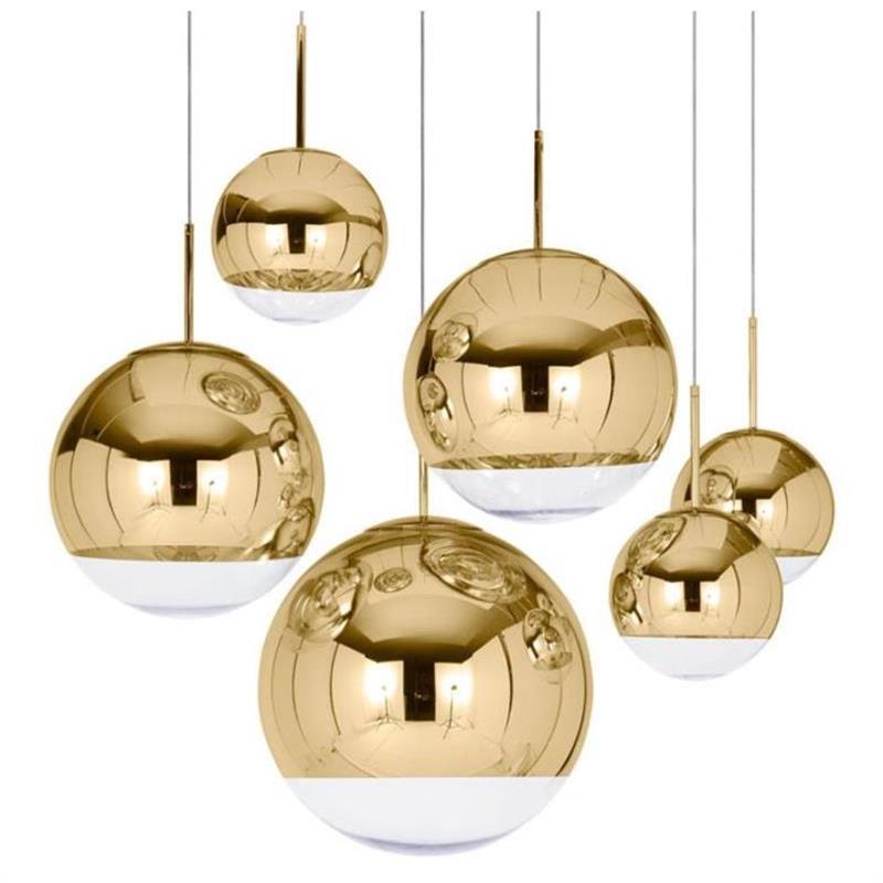 

Mirror Ball Pendant Light Dining room Glass Pendant lamp postmodern minimalist Nordic cafe bubble glass decoration Pendant lamp
