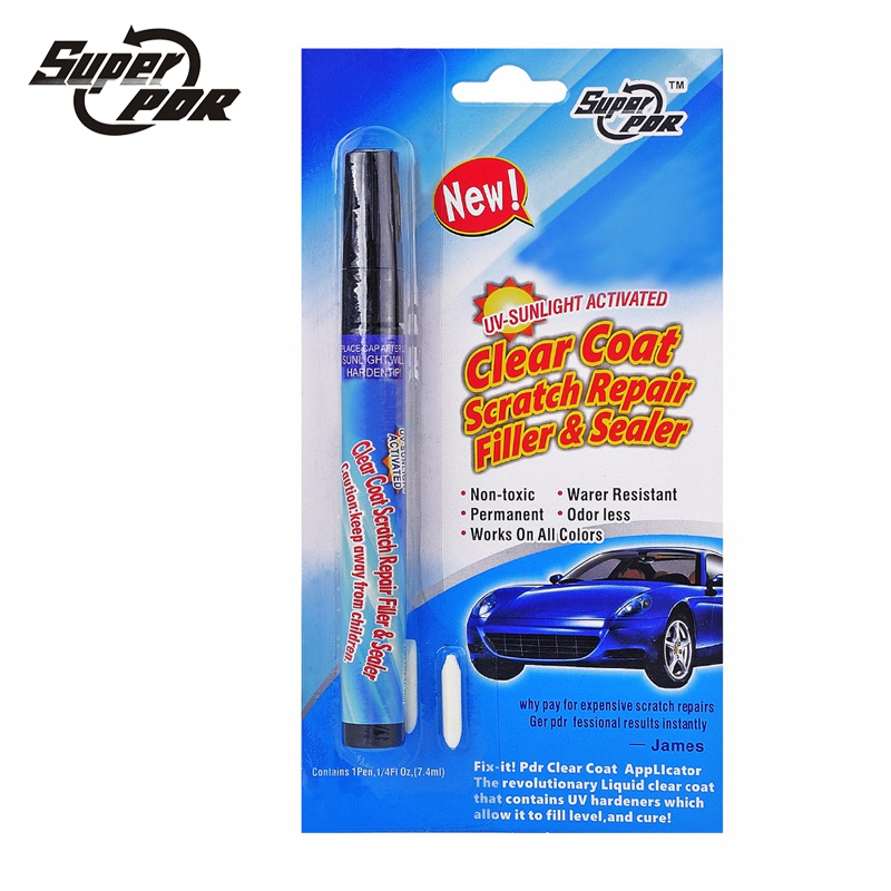 

Wholesale 50pcs Super PDR Water Resistant Works on all colors Fix It Pro Clear Car Coat Scratch Cover Remove Repair Painting Pen