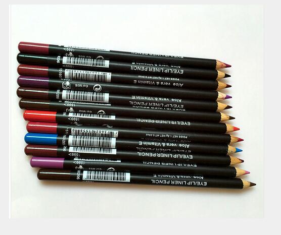 

FREE SHIPPING!2018 hot New profession makeup EYE/LIP LINER PENCIL Pencils Mixed colors (120pcs/lot)