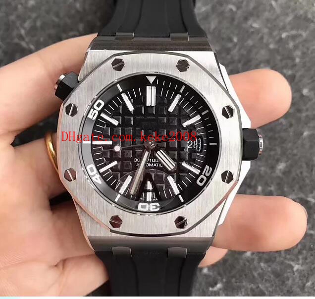 

Best quality Wristwatches 15703ST.OO.A002CA.01 15703 42mm Stainless Rubber ETA Cal.3120 Movement Automatic mechanical Mens Watches, No box papers