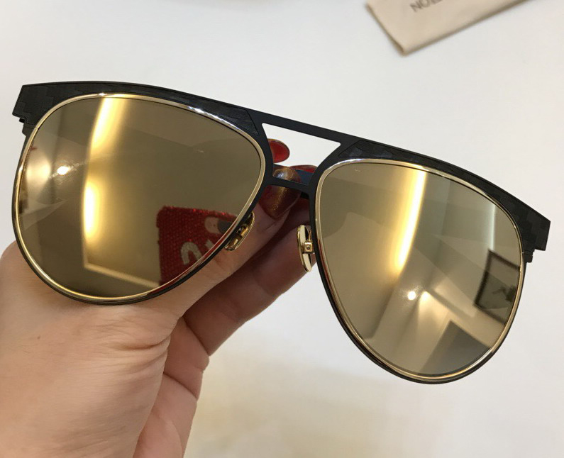 

Women Vintage Retro round sunglasses gold pink brown shaded oversizded Sunglasses New with Box NUMLV180405-4