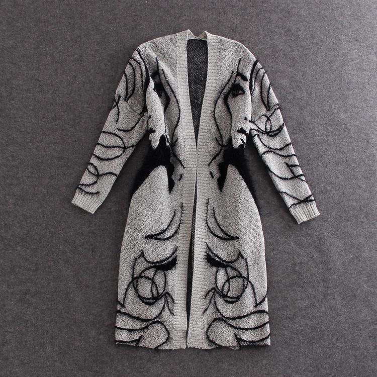 

Autumn And Winter New Fashion Cute Women's Thick Sweater Sea Hair Cardigan Loose Sweater Large Size Jacket Female Special Wholesale, Gray