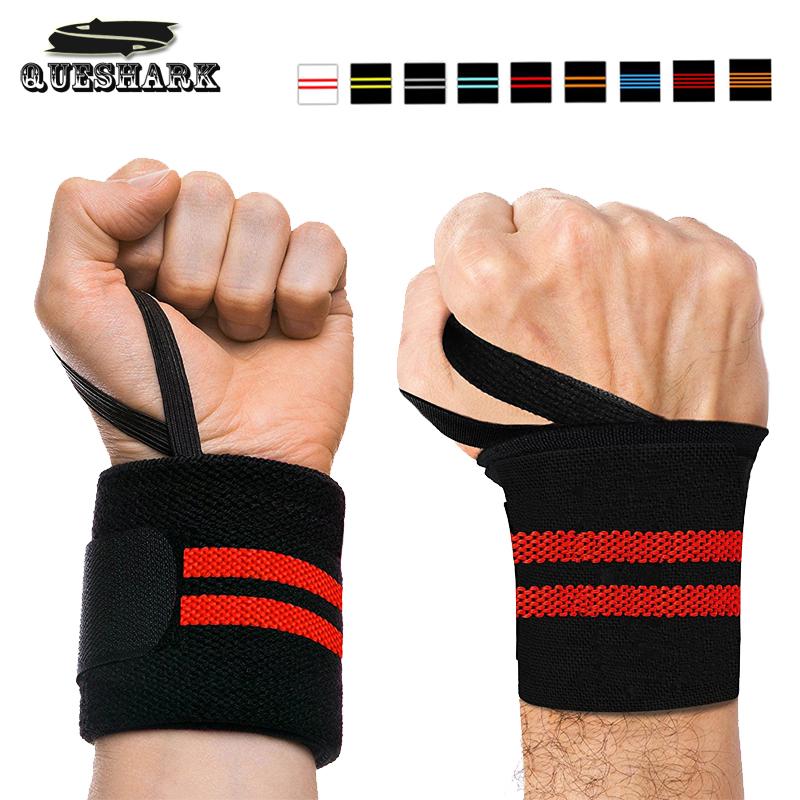 

2Pcs Gym Hand Wraps Wrist Strap Weight Lifting Wrist Wraps Gloves Crossfit Dumbbell Powerlifting Wrist Support Sport Wristband, As show
