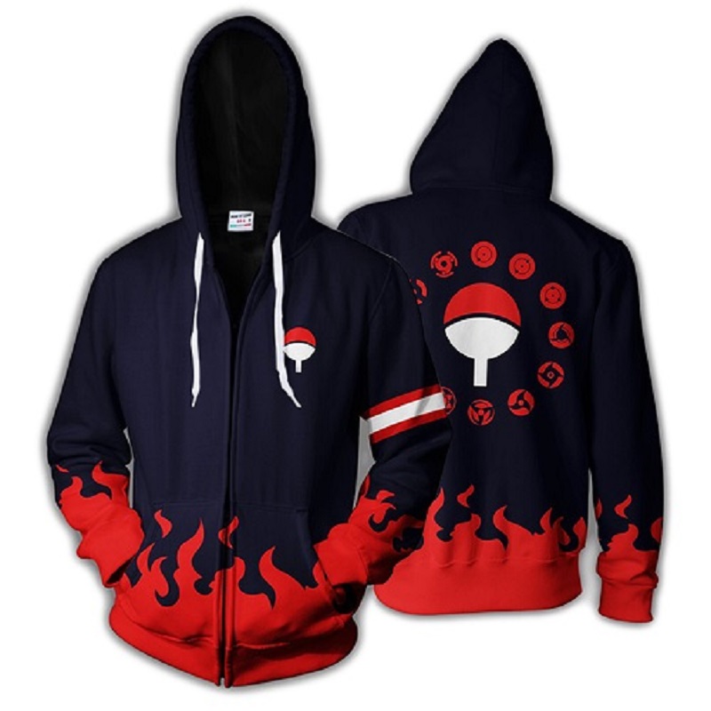 

2018 new fashion Cool sweatshirt Hoodies Men women 3D print UZUMAKI ZIP UP Tee hot Style Streetwear Long sleeve clothing, Beige