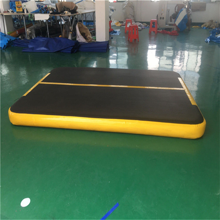 

square 4*4*0.2m inflatable gymnastics mattress gym tumble airtrack floor tumbling air track for sale