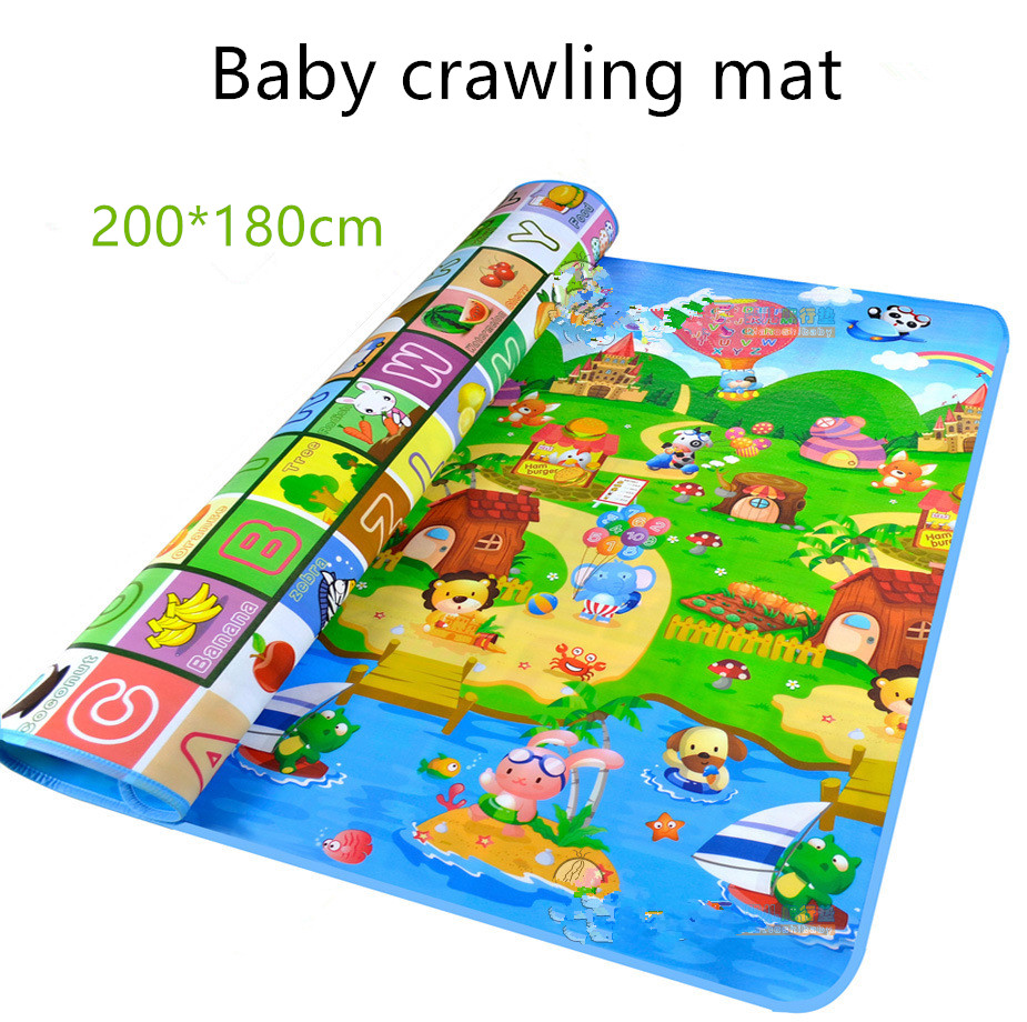 

Baby Crawling Play Puzzle Mat Children Educational Carpet Toy Double-sided Soft Floor Game Carpet Toy Developing Mats Children Kids Rug