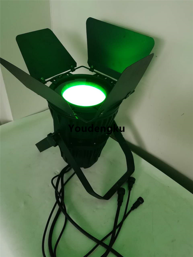 2 pieces Outdoor Par LED light 200w RGBWA+UV 6in1 waterproof barn door led par stage light-image-550916160