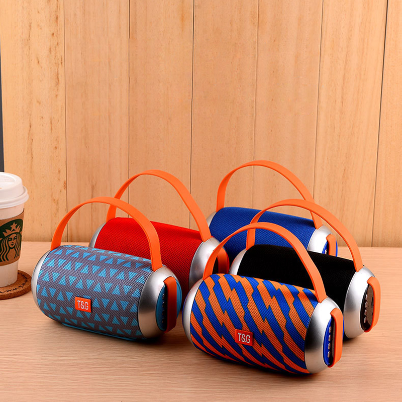 

New TG112 Portable Hand-held Bluetooth Waterproof speaker Double Horn outdoor travel wireless subwoofer Support TF FM Card