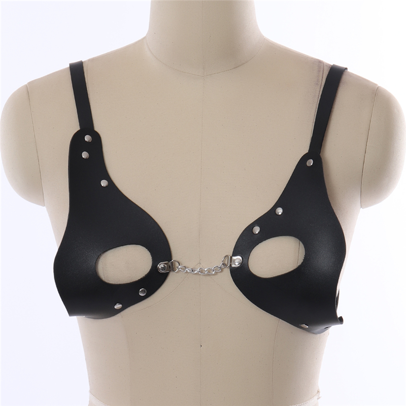 BANSSGOTH Womens Chest Strap Full Body Harness Bra Set Leg Garter Belt Lingerie cage Stretchy Fabric Plus Size Punk Goth Festival Rave