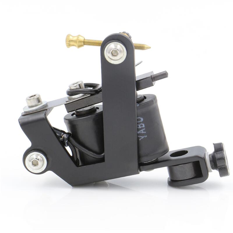 

New Coil Tattoo Machine 10 Wrap Coils Tatoo Gun Steel Handmade Tattoo Machine For Liner Shader Free Shipping