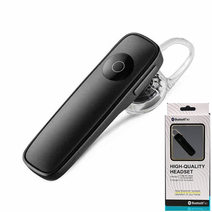 

M165 Ultralight Wireless Bluetooth 4.1 Headset - Compatible with iPhone, Android, and Other Leading Smartphones With Retail Box, Black