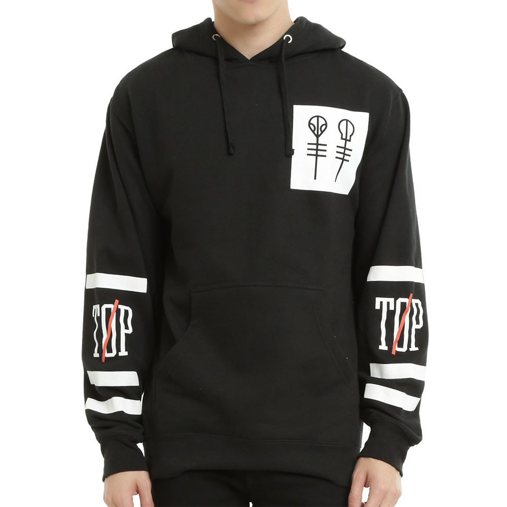 

New 2016 Twenty One Pilots Big Logo Hooded Male Streetwear Hip Hop Long Kangaroo Hoodies Men Outerwear Clothing, As pic