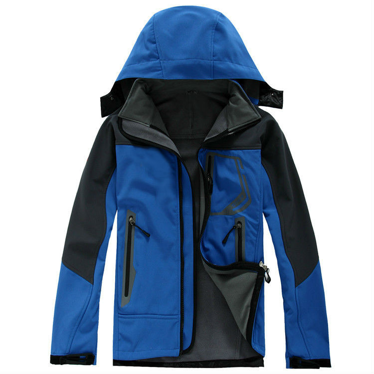 Men's Jackets Black White Men Winter SoftShell Jacket Outdoor Waterproof Windproof Clothes Long Sleeve Coats Size S-2XL