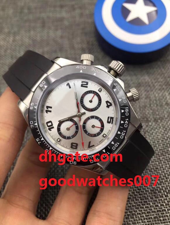 

Top High Quality (Black)(Yellow) (Blue)Dial 40MM CERAMIC Bezel 116506 116500 NO Chronograph Asia ETA 2813 Movement Rubber Automatic Mens