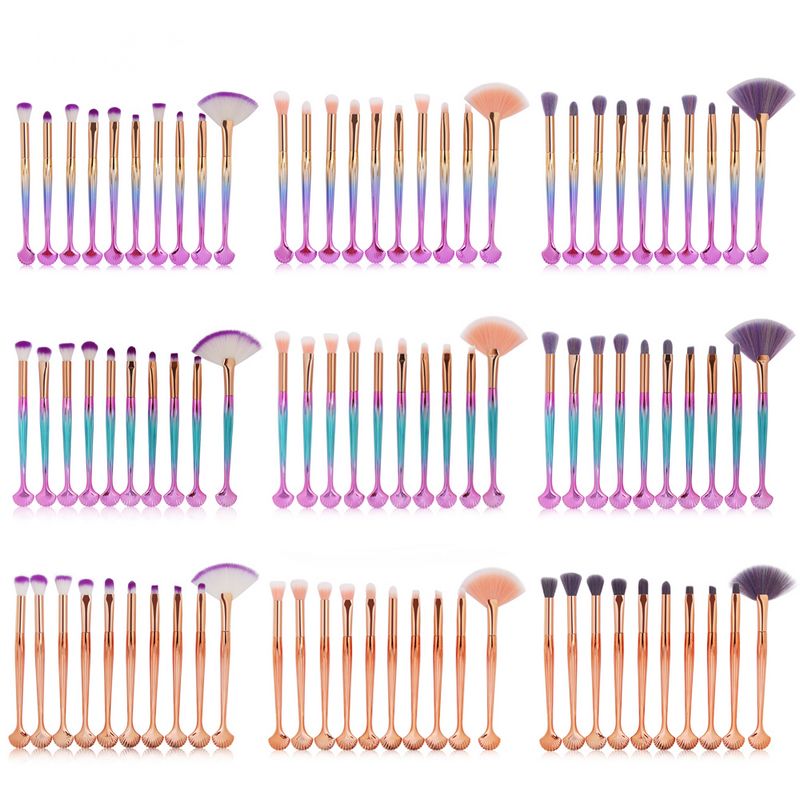 

MAANGE 10pcs Makeup Brushes Set Soft Eyes Shadow Brow Blush Powder Lip Concealer Blending Cosmetic Make Up Brush Beauty Tool Kit