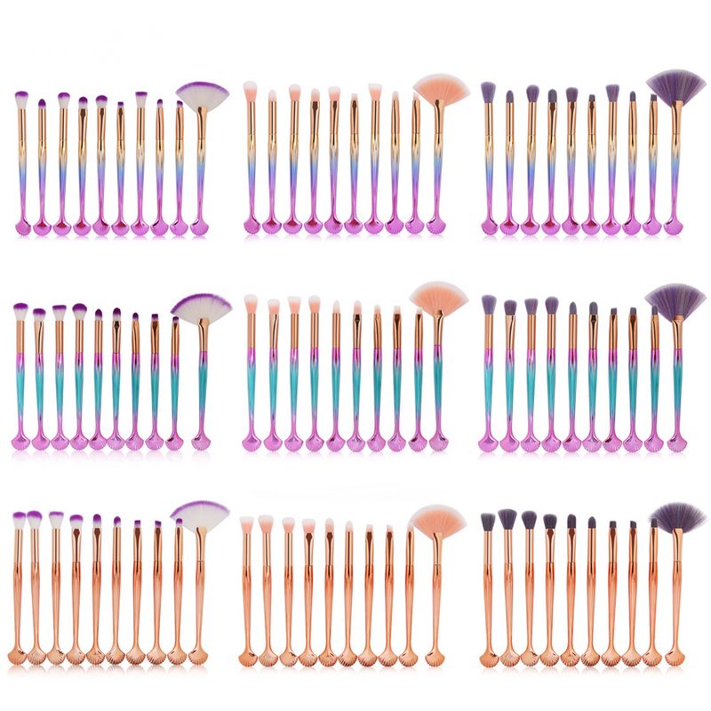 

MAANGE 10pcs Makeup Brushes Set Soft Eyes Shadow Brow Blush Powder Lip Concealer Blending Cosmetic Make Up Brush Beauty Tool Kit