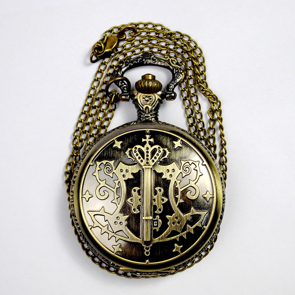 

Wholesale 50pcs/lot Pendant Chain Quartz Bronze Magic Watch Pocket Watch PW099