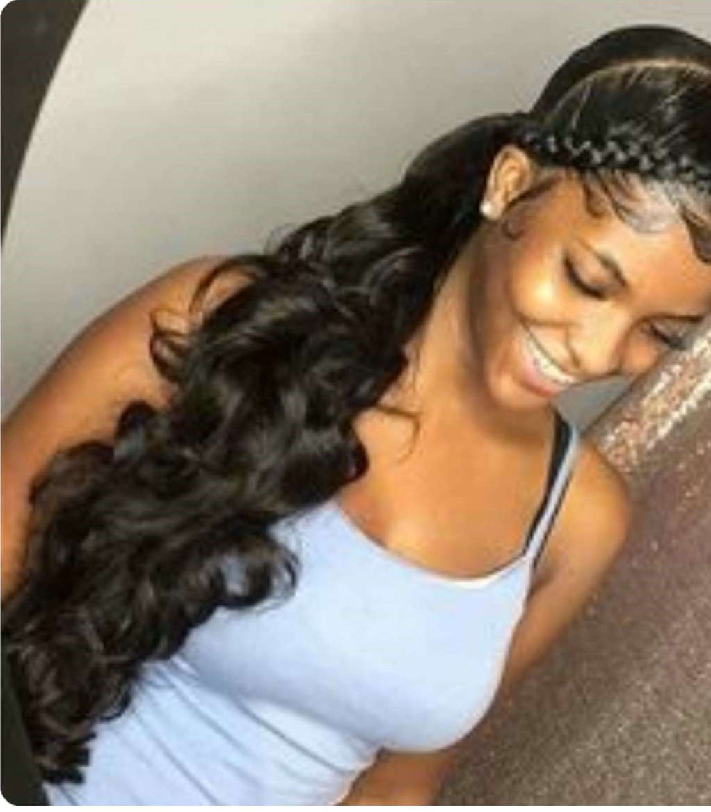 

AMAZOING Women Brazilian natural Brown wavy Drawstring ponytails human hair Extension Clips on 140g Remy Pony tail hair piece 5colors