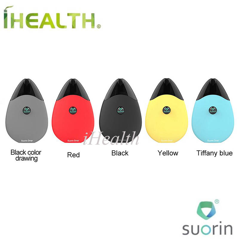 

100% Original Suorin Drop Starter Kit with Built-in 300mAh Battery & 2ml Capacity Cartridge Easy-to-use Device Suorin Drop Kit Vape, White