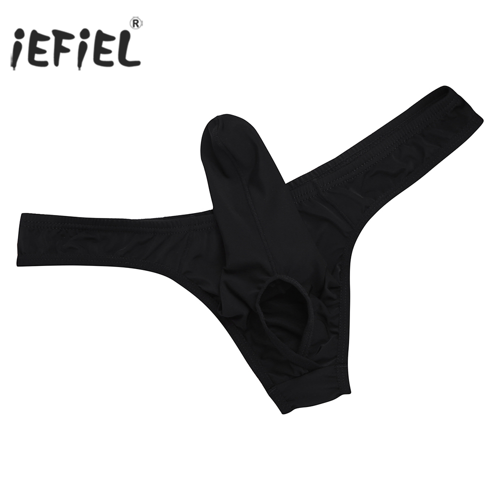 Sissy Penis for Mens Thongs Slip Hommes Underwear Underpants Sexy Man Elephant Nose Pouch T-back Fringe Hot Sale Gay Panties S923