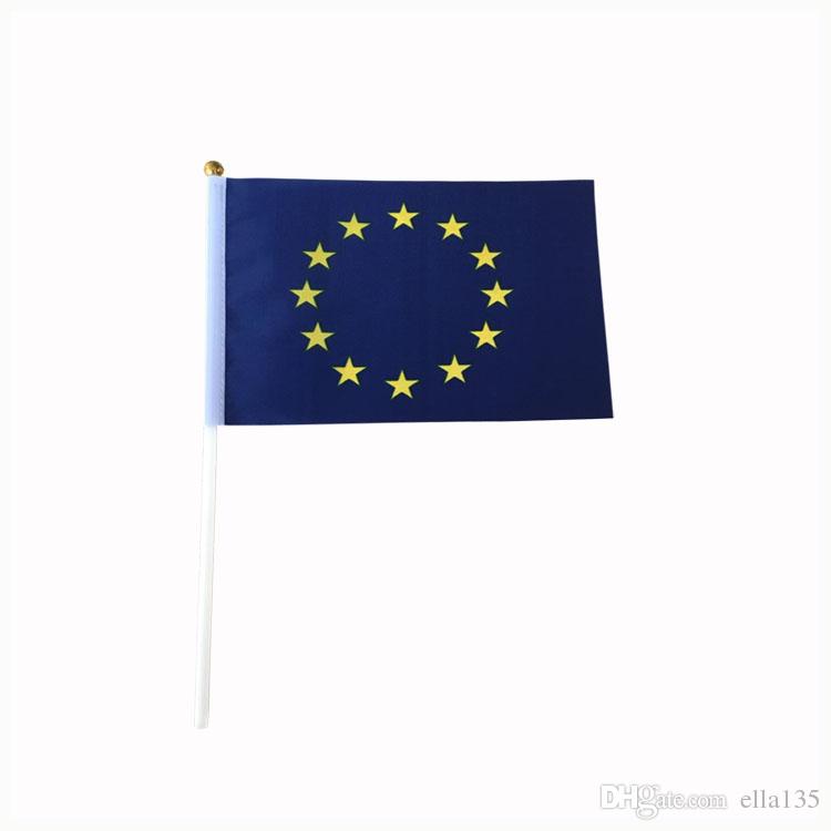 

The European Union 14 x 21 cm flag small size banner 100 P C S /LOT