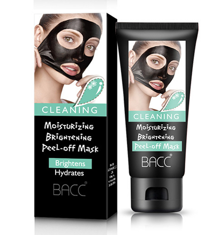 

BACC Blackhead Remover Moisturising Keratin Repair Bamboo Charcoal Hydrating Face Clean Mask Peel Off Black Facial Mask