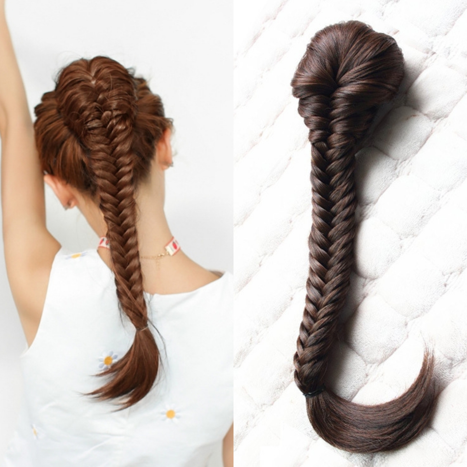 

24inch women's braid synthetic hair ponytails four colors ponytail hair