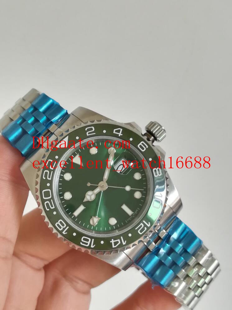 

2018 NEW Excellent Luxury watches 40 mm 116710LN Stainless Steel Ceramic Bezel Green Dial Asia 2813 Automatic Mechanical Men's Wristwat