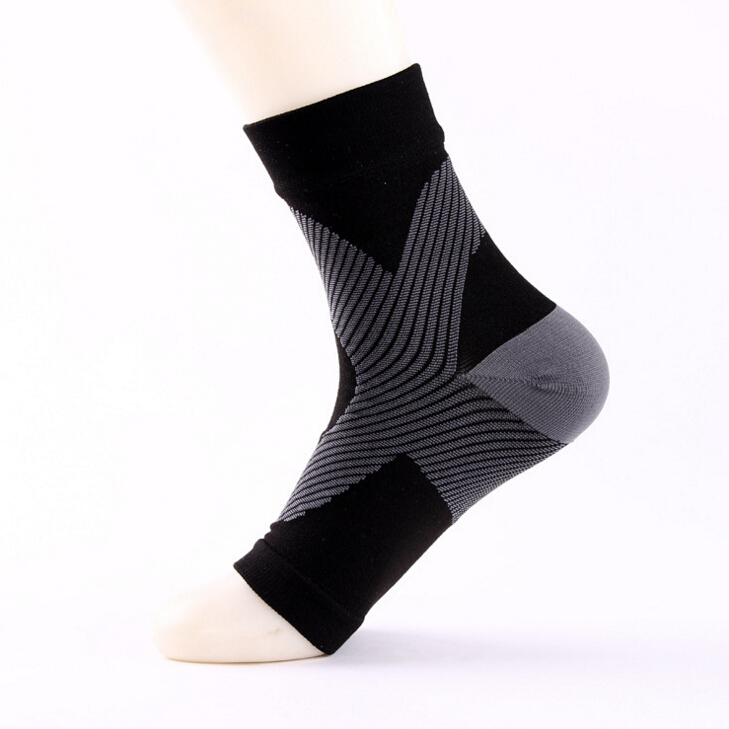 Компрессионные открытые носки носки мужчин против усталости stantar fassiitis каблука шпоры боли спорт работает короткий носок для мужчин