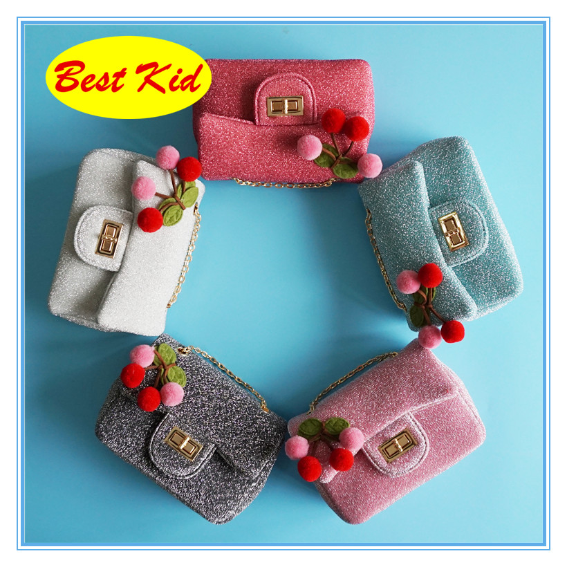

BestKid DHL Free Shipping! Low Price purses Cherry bags for Childrens Baby Girls Cute Designer Purse for Shopping Toddlers Small Bags BK033, Sky blue