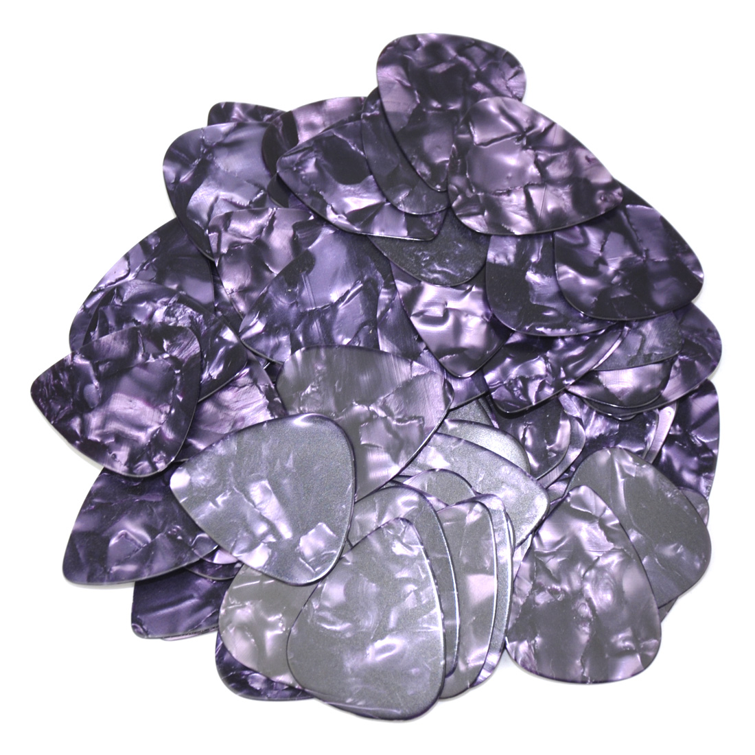 

Lots of 100 pcs Thin 0.46mm Blank Guitar Picks Plectrums Celluloid Pearl Purple