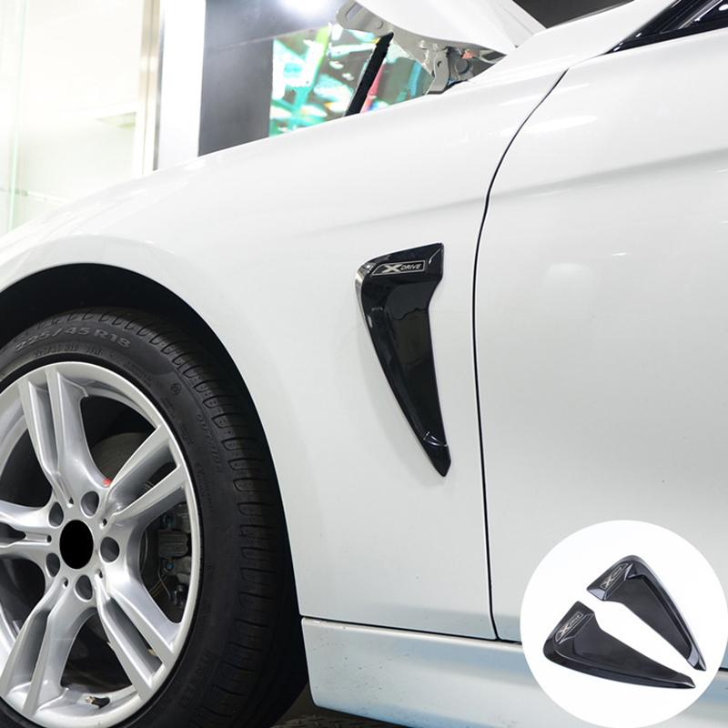 

For Cadillac SRX XTS SLS CTS ATS XT6 TPU Front Fender Side Air Vent Cover Trim Sticker Shark Gills Side Vent Sticker Auto Accessories